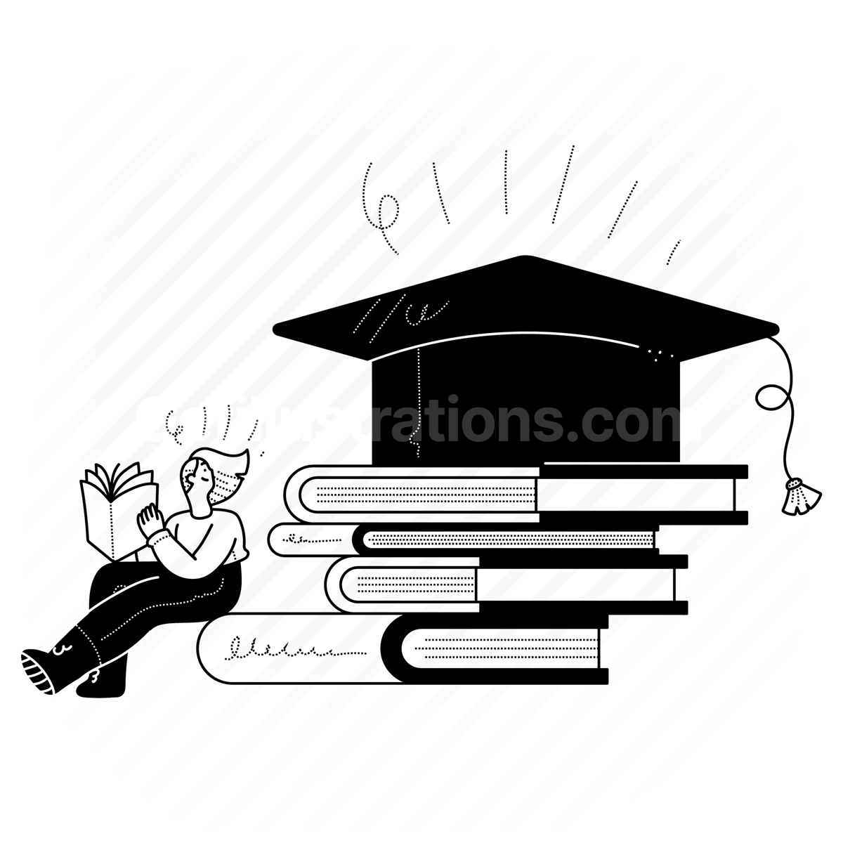 study, learn, library, books, goal, target, college, university
